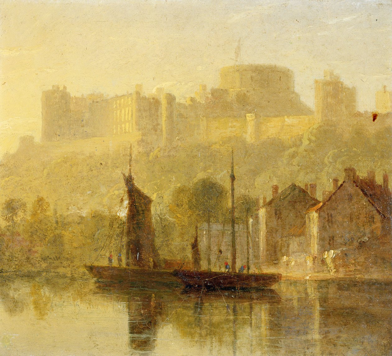Windsor Castle from the Thames by William Daniell