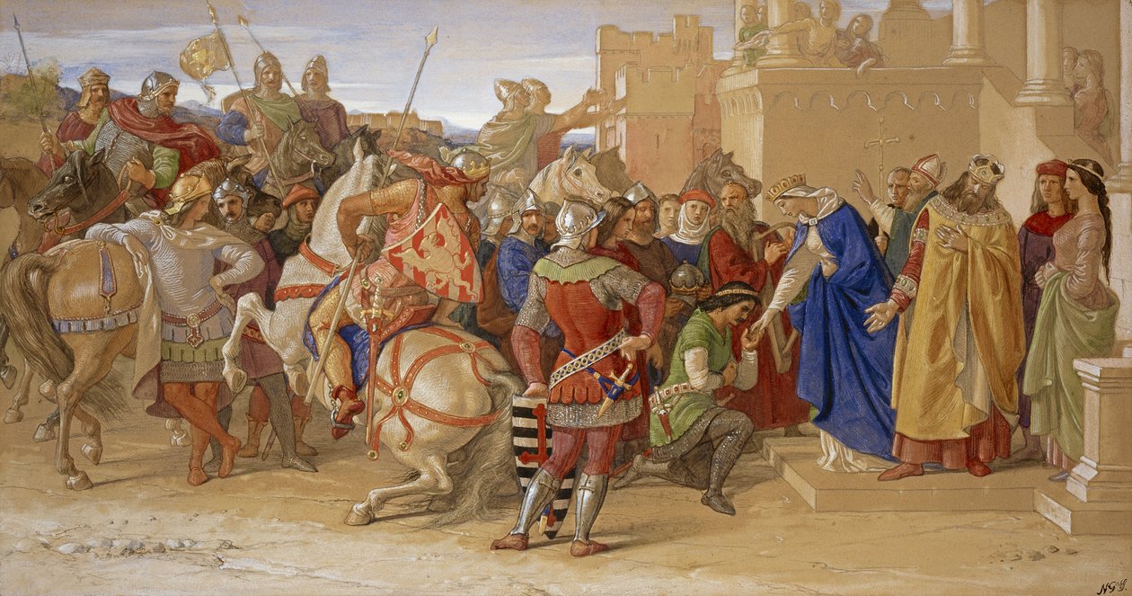 Piety - The Knights of the Round Table About to Depart in Quest of the Holy Grail by William Dyce