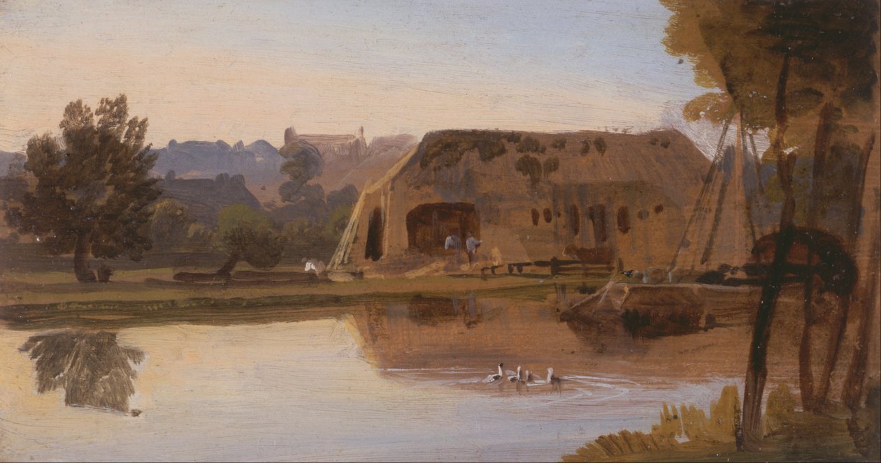 On the Kennet, Reading by William Havell