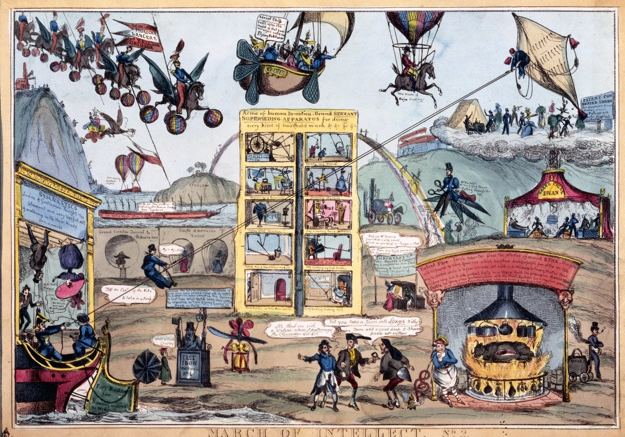 March of Intellect No.2, published by Thomas McLean by William Heath
