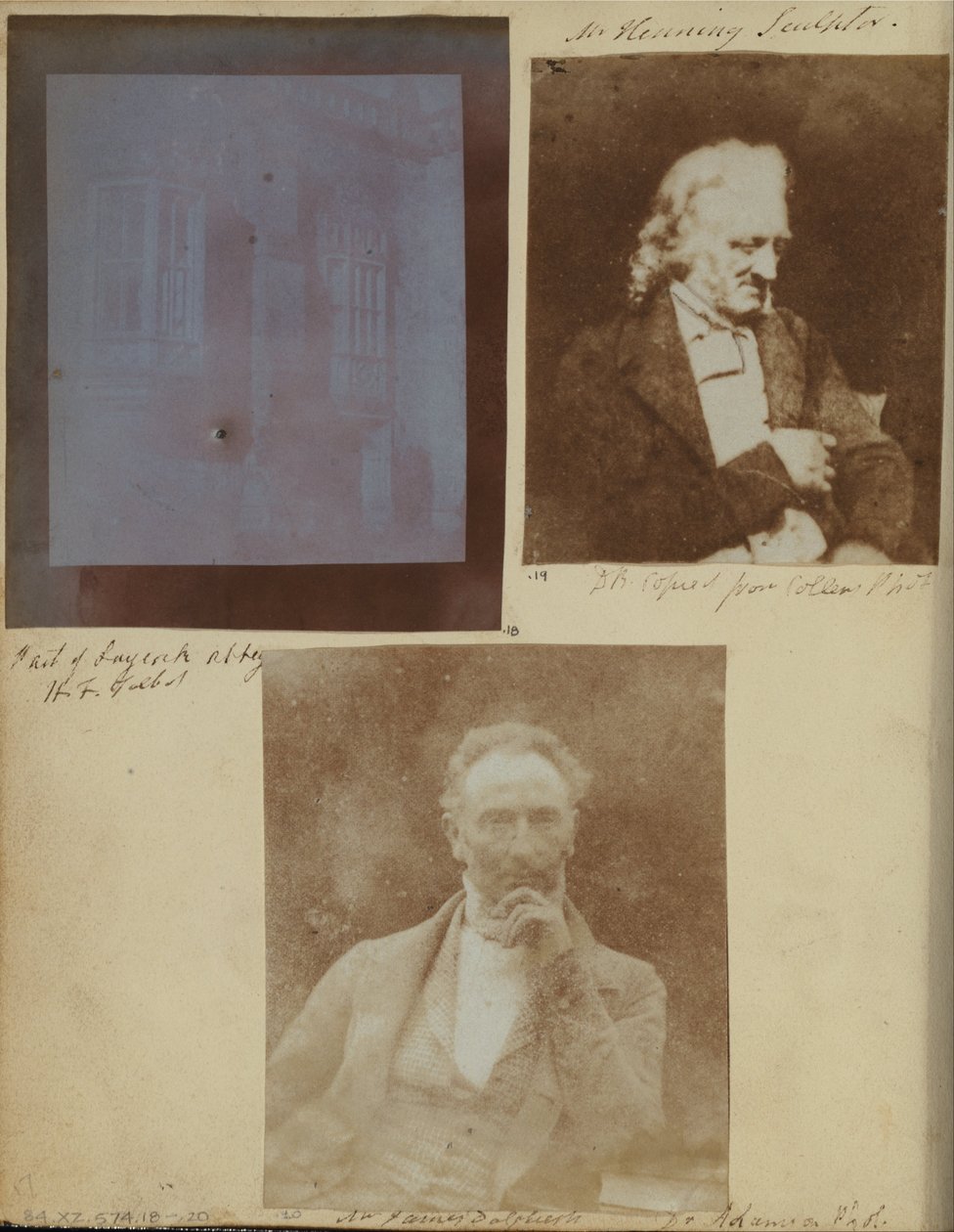 Section of the South Front of Lacock Abbey by William Henry Fox Talbot