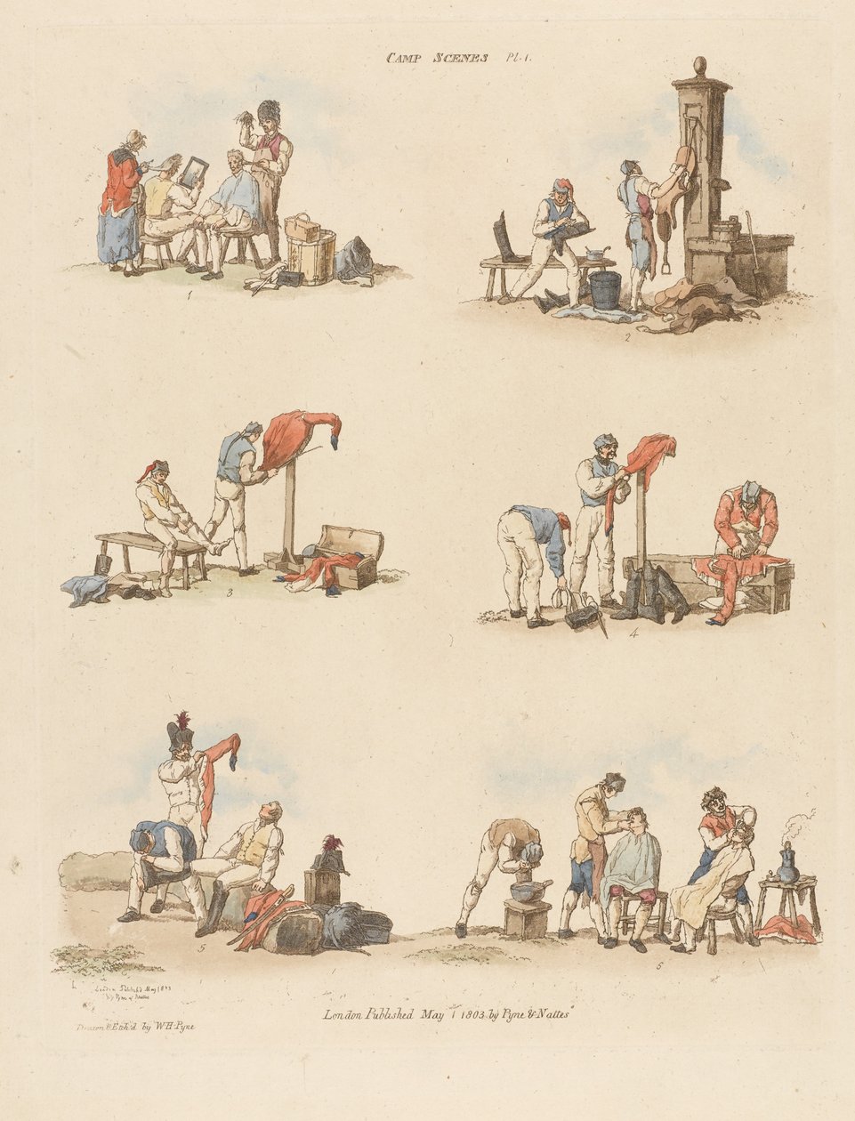 Camp Scenes by William Henry after Pyne