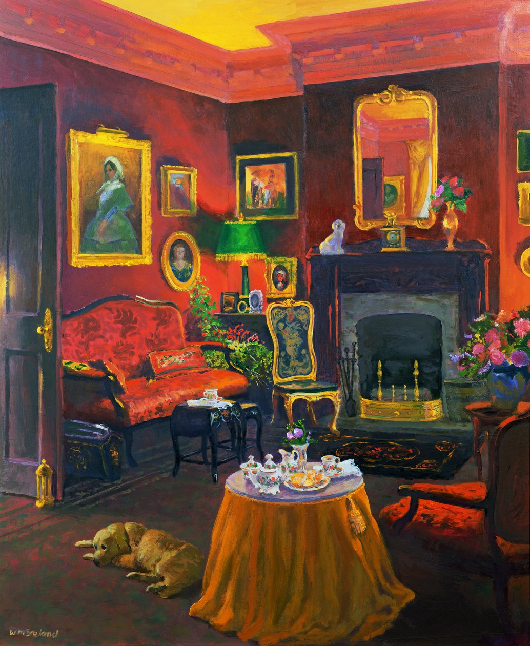 Red Room (Victorian Style) by William Ireland