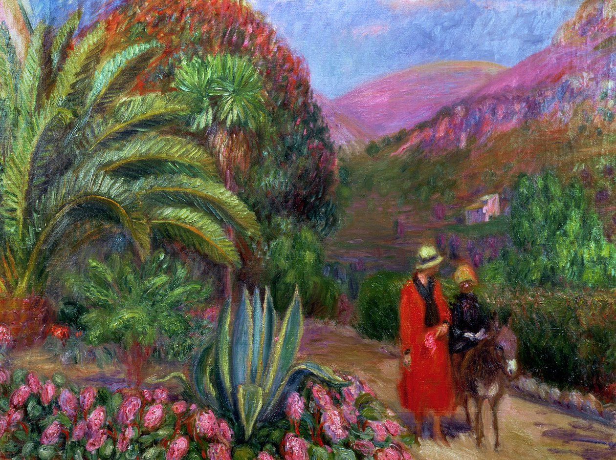 Woman with Child on a Donkey, c.1925 by William James Glackens