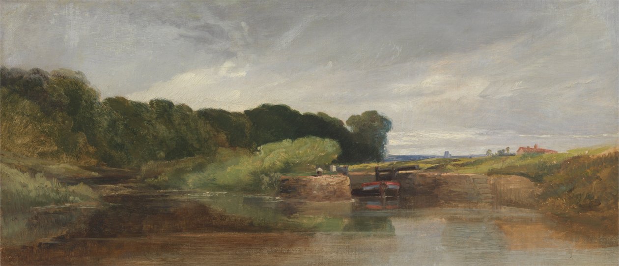 Hanham Lock on the Avon by William James Muller