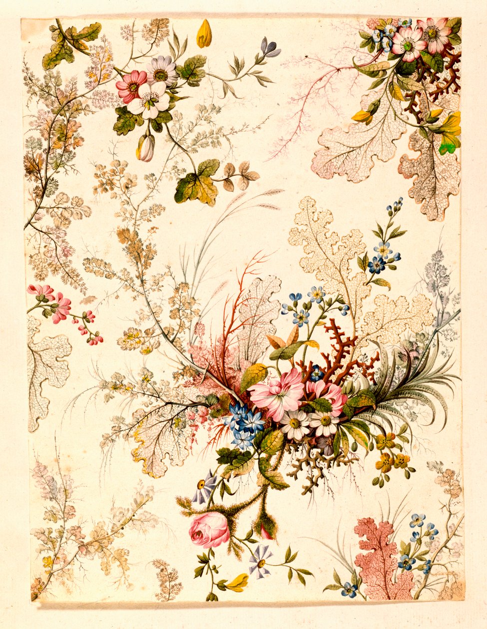 Marble end paper by William Kilburn