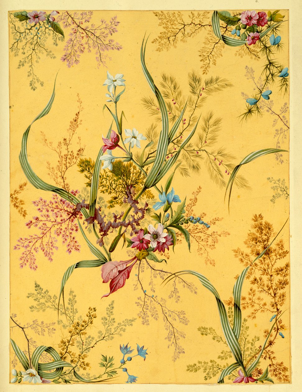 Marble end paper by William Kilburn