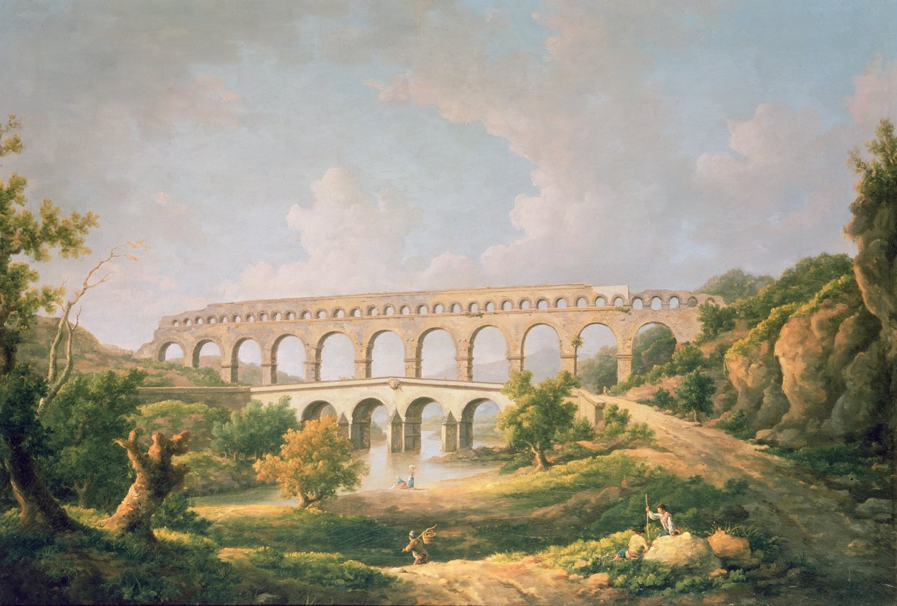 The Pont du Gard, Nimes by William Marlow