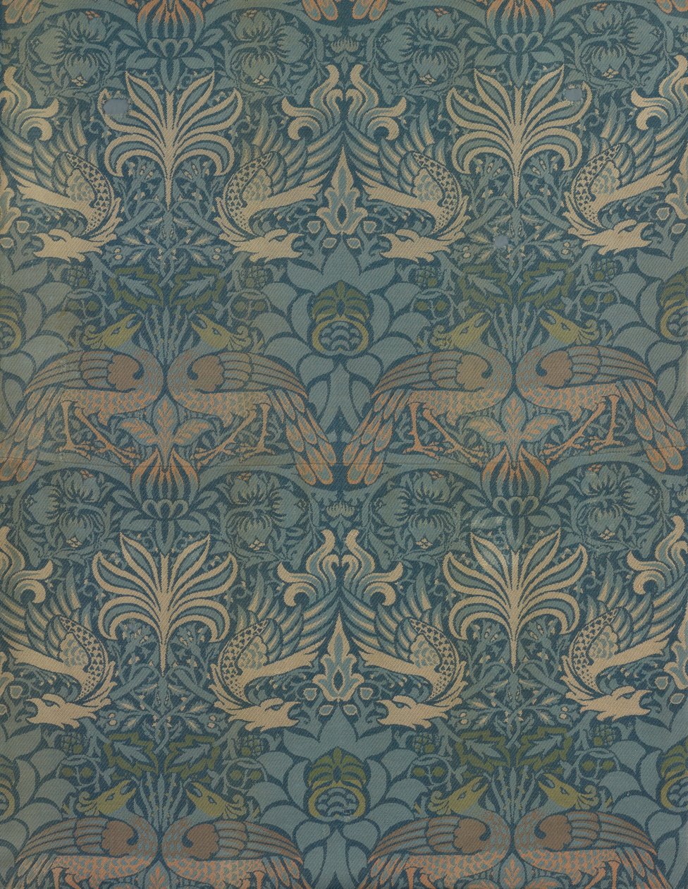 Panel Entitled Peacock and Dragon by William Morris