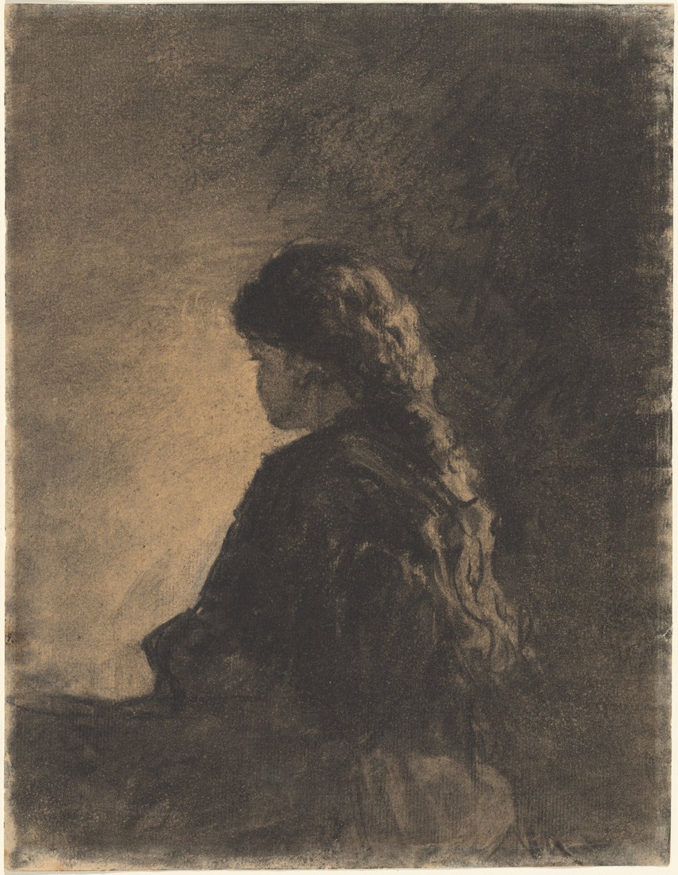 Seated Girl by William Morris