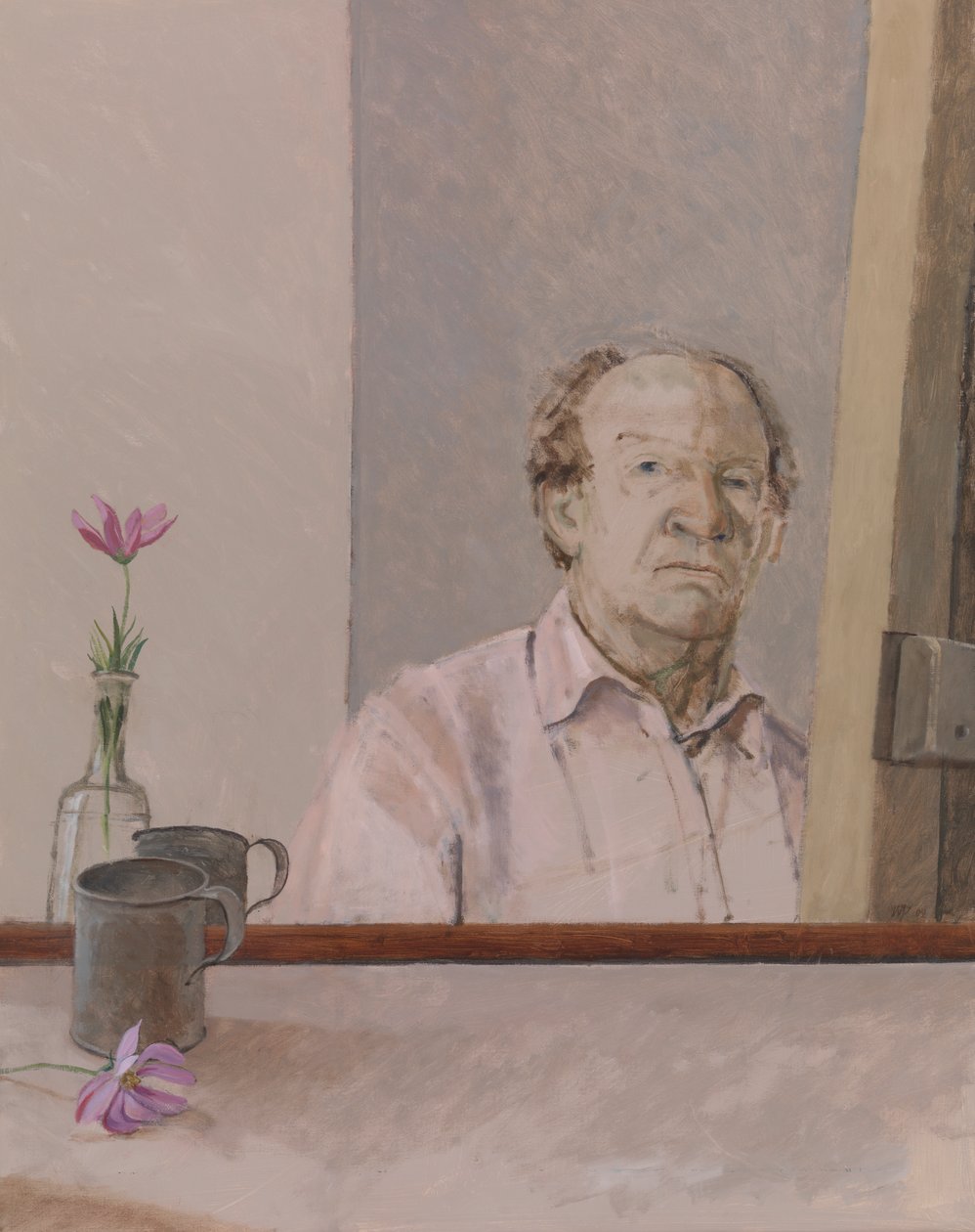 Self Portrait With Mug by William Packer