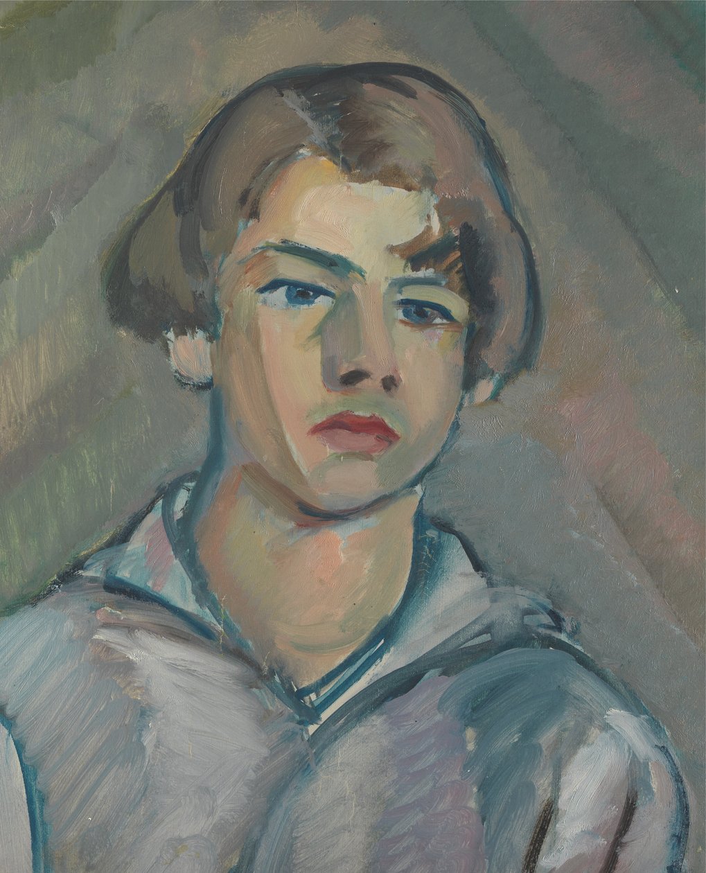 Portrait of a Young Man with Long Hair by William Peploe