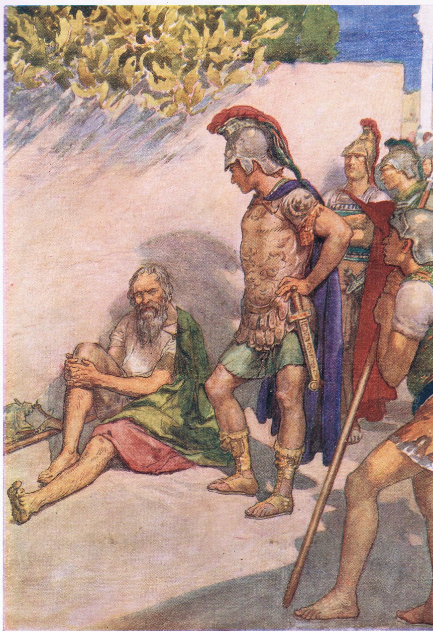 Alexander and Diogenes by William Rainey