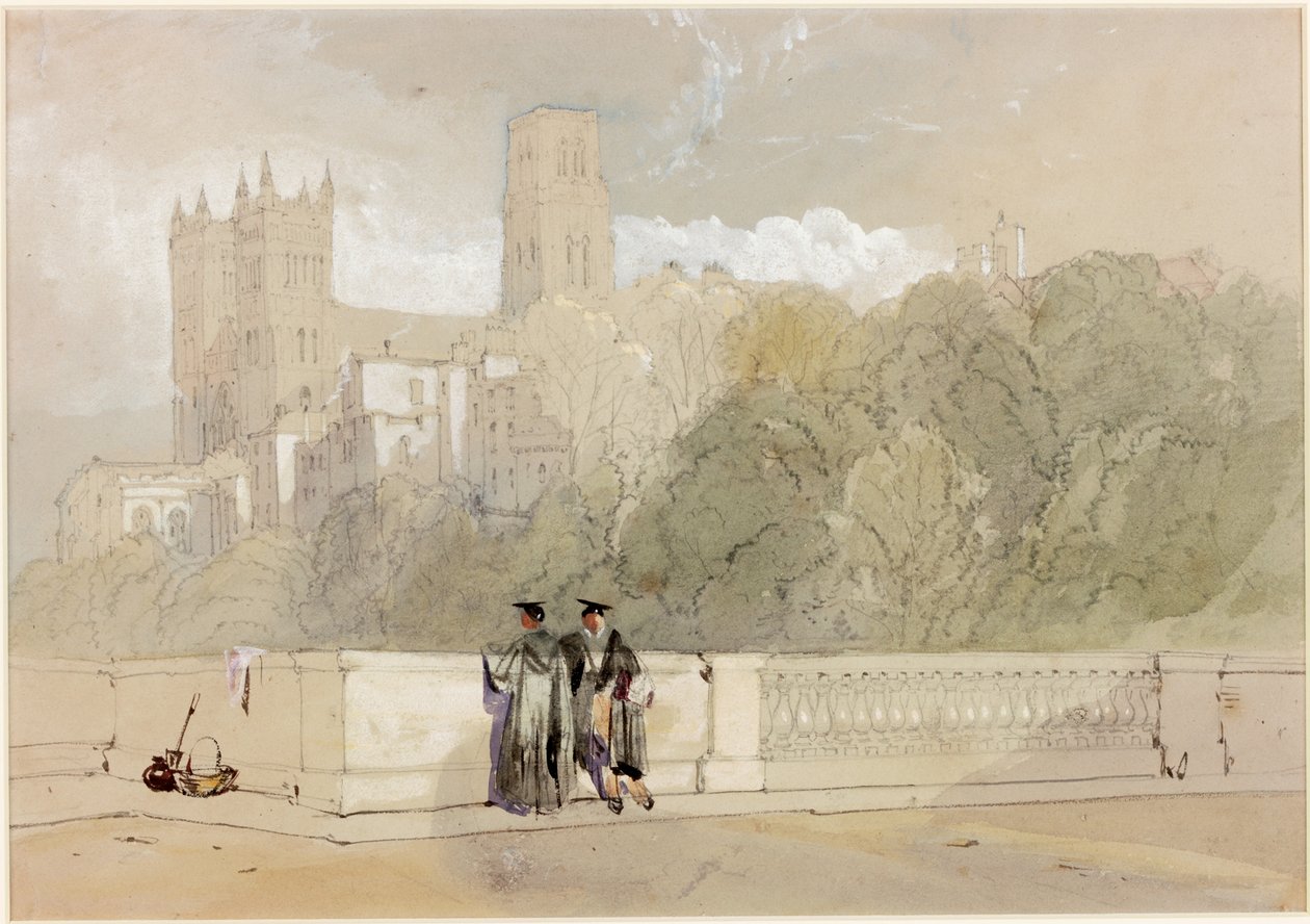 Durham Cathedral from the Prebends Bridge by William Roxby Beverley