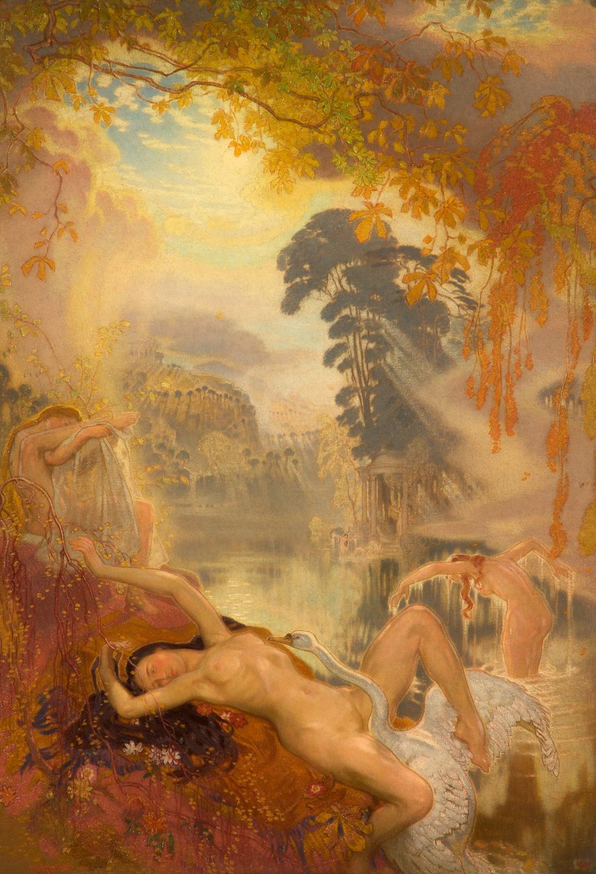 Leda and the Swan, 1928 by William Shackleton