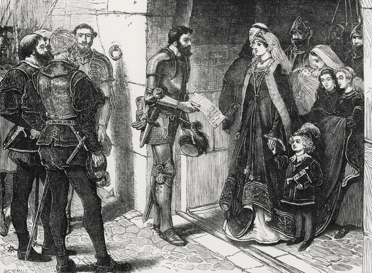 Scotch Peers Demanding the Children of Queen Margaret by William Small