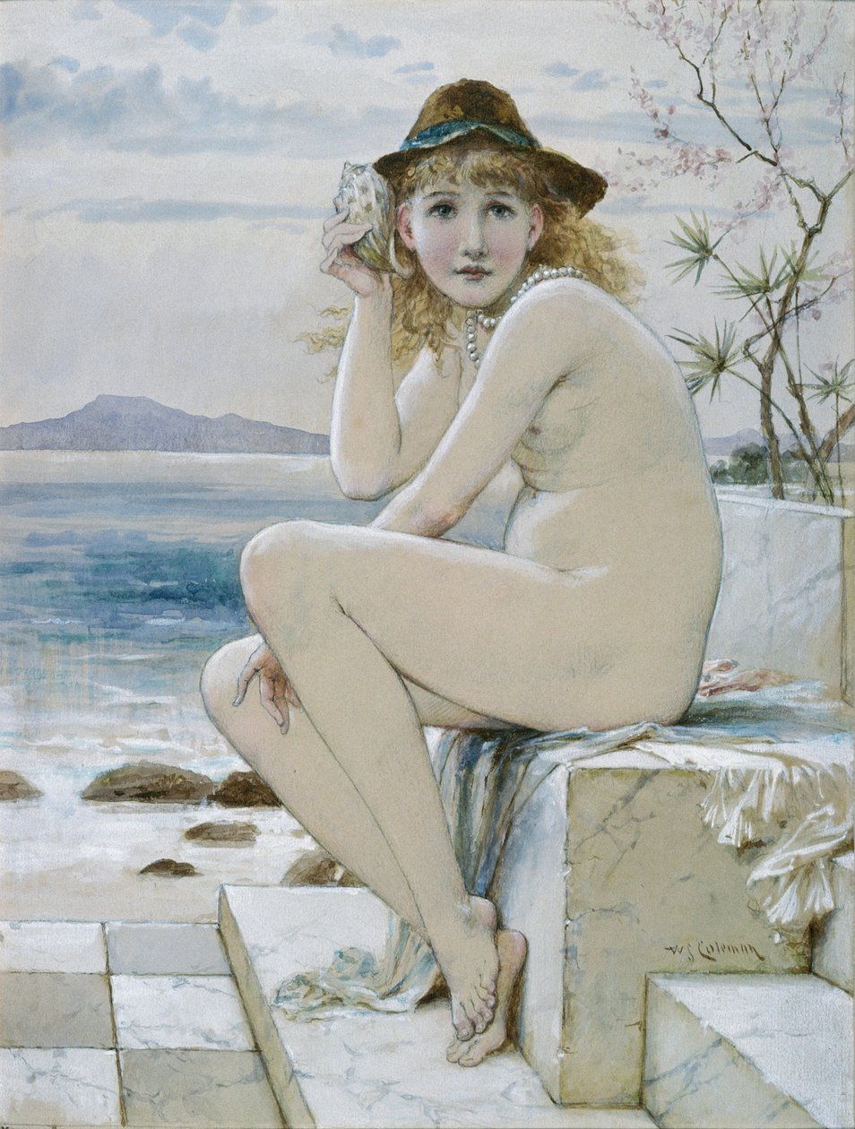 Girl with Shell by William Stephen Coleman