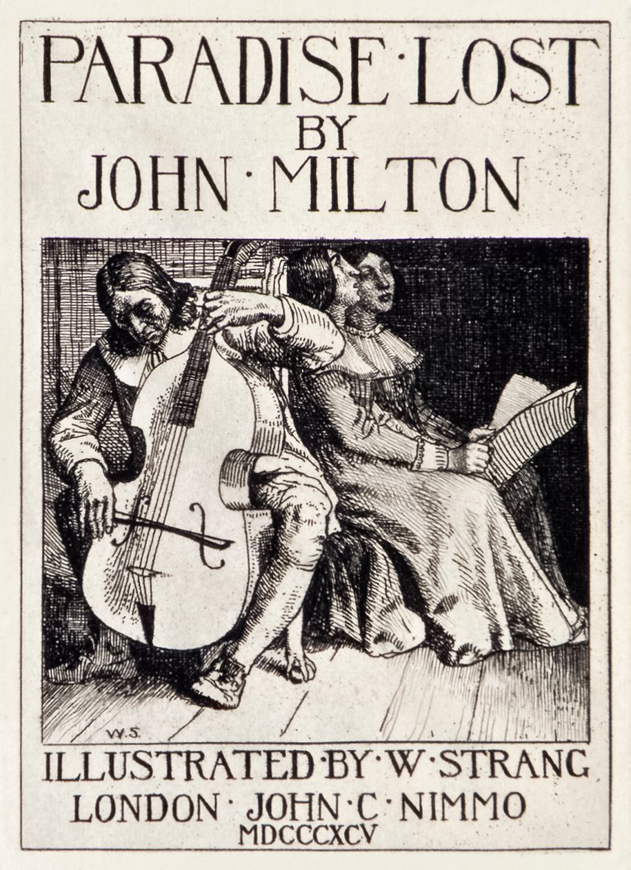 Title Page from Paradise Lost by John Milton, Illustration by William Strang by William Strang