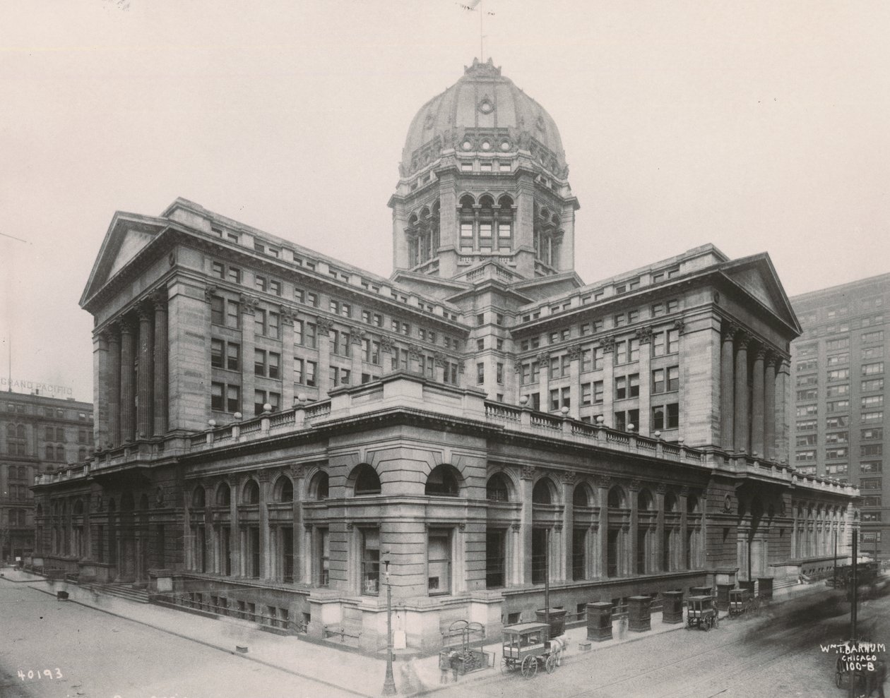 View of the Chicago Federal Building, 1906 by William T. Barnum