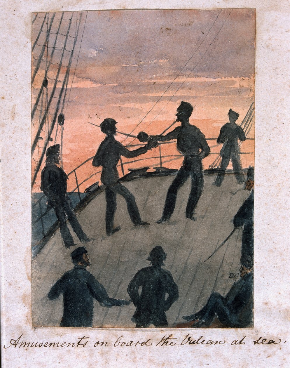 Amusements on Board the Vulcan at Sea, c.1854 by William Thomas Markham