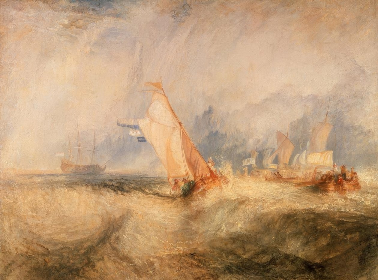 Admiral van Tromp Sailing Against the Wind by Joseph Mallord William Turner