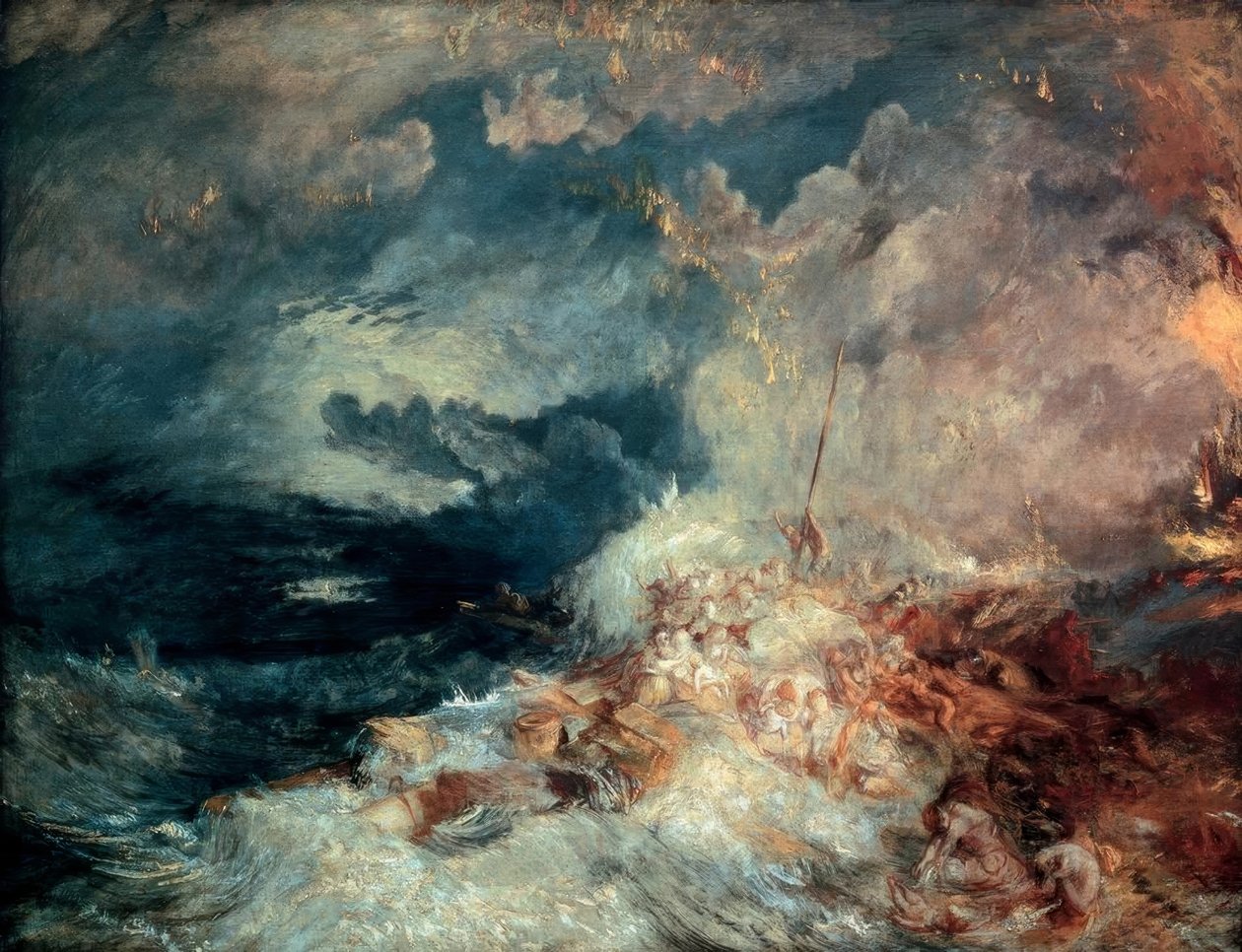 Fire at Sea by Joseph Mallord William Turner