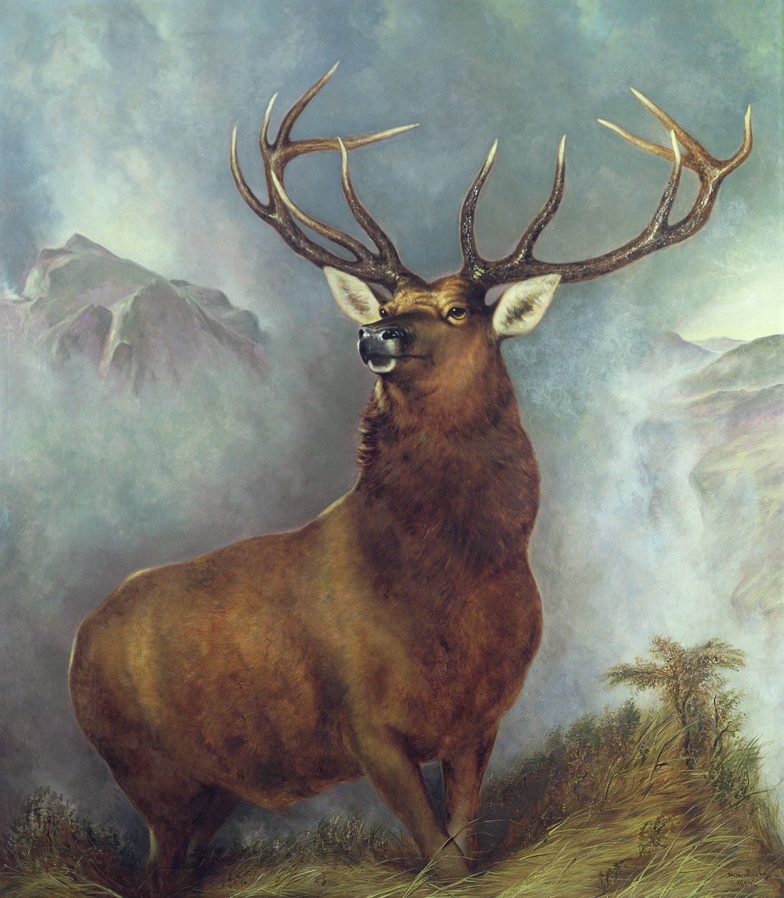 The Monarch of the Glen by William Widgery