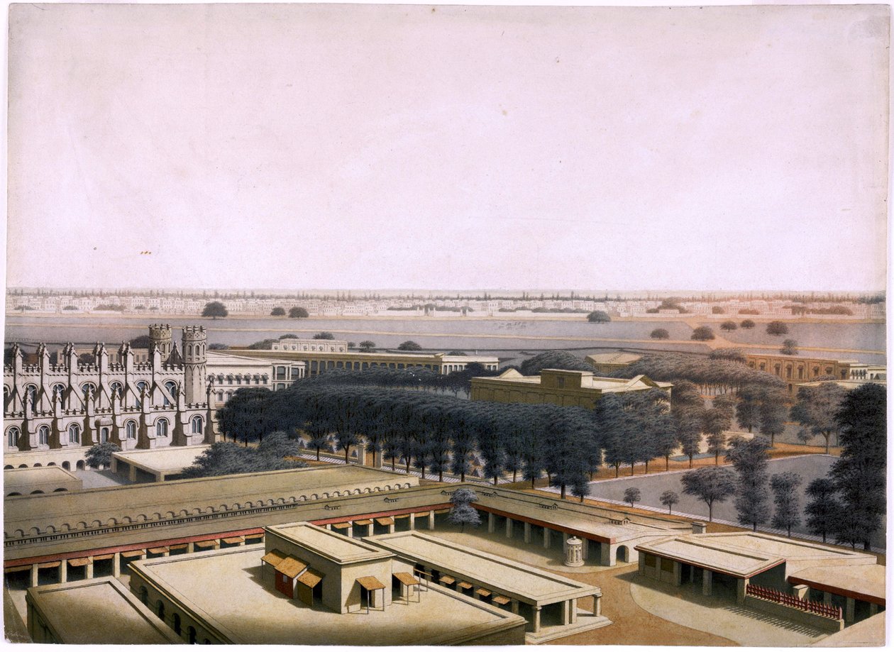 A View of the Interior of Fort William Looking East Across the Courtyard by William Wood