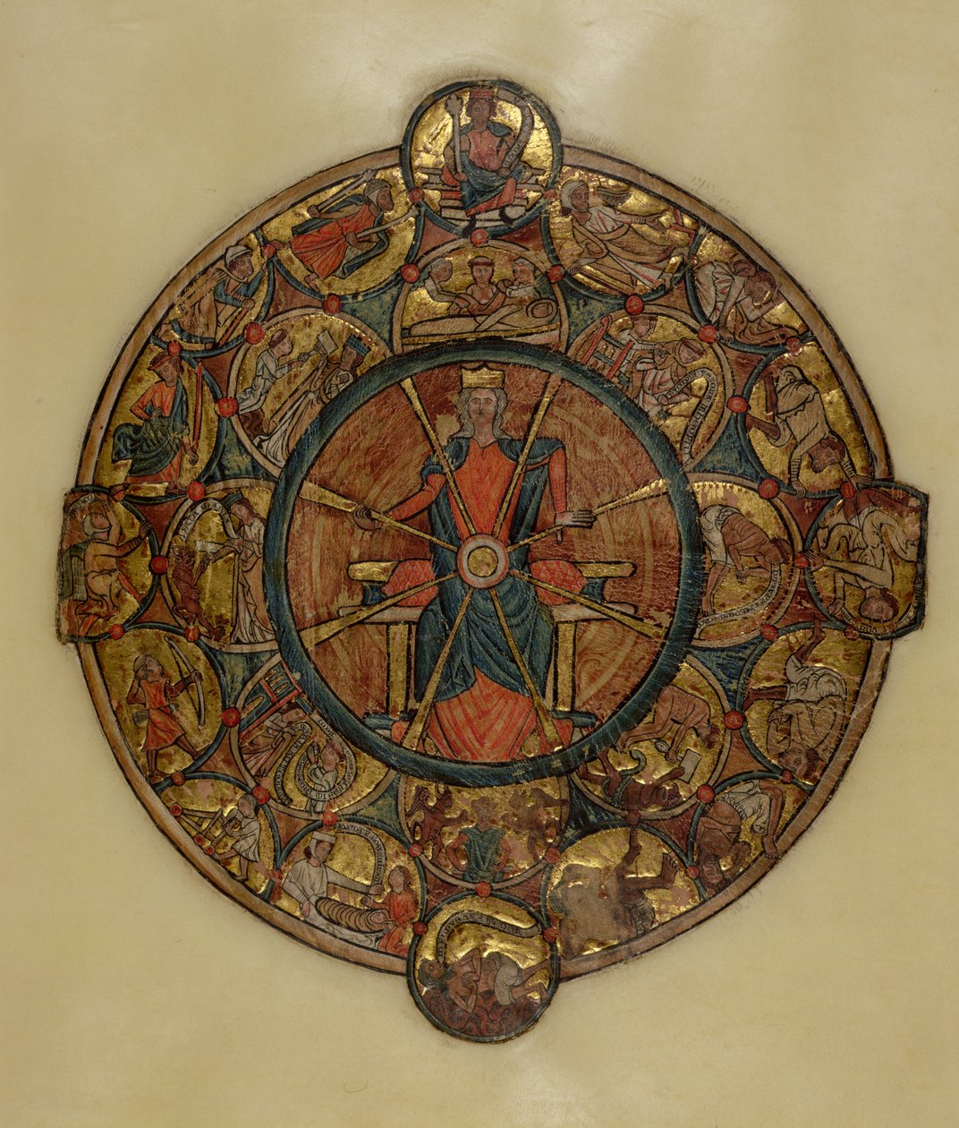 The Wheel of Fortune by William de Brailes  