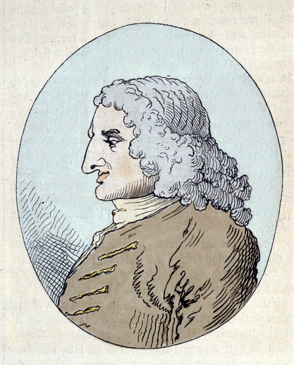 Portrait of Henry Fielding by William (after) Hogarth