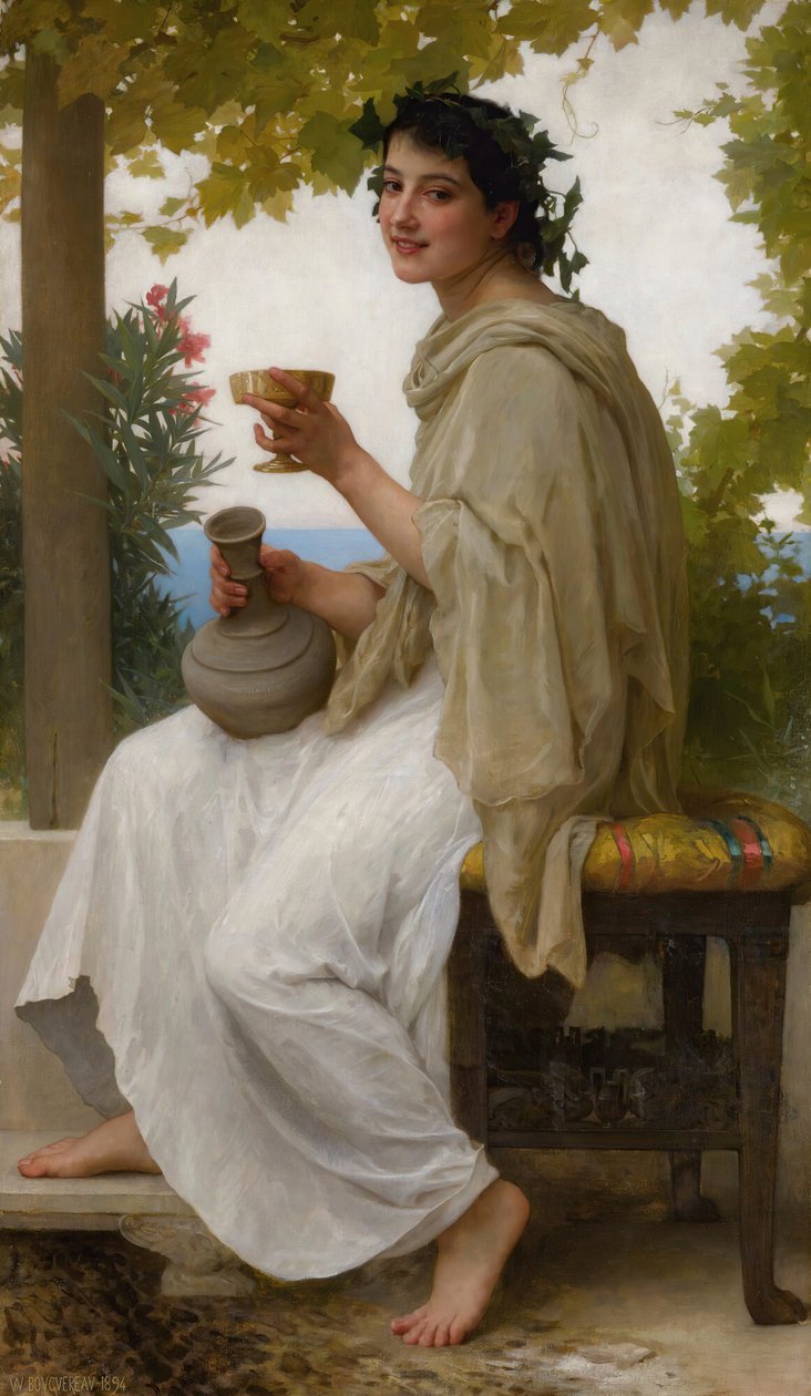 Bacchante by William Adolphe Bouguereau
