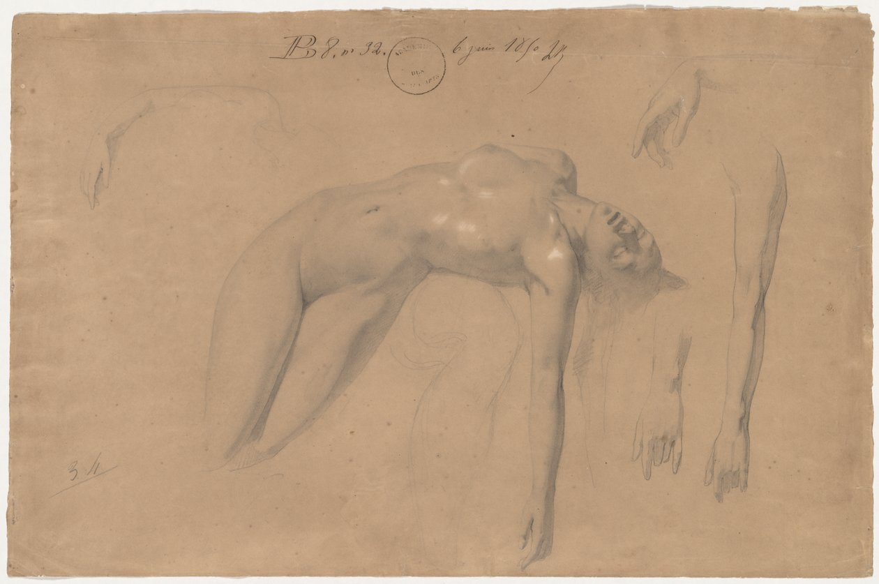 Reclining Female Nude by William Adolphe Bouguereau