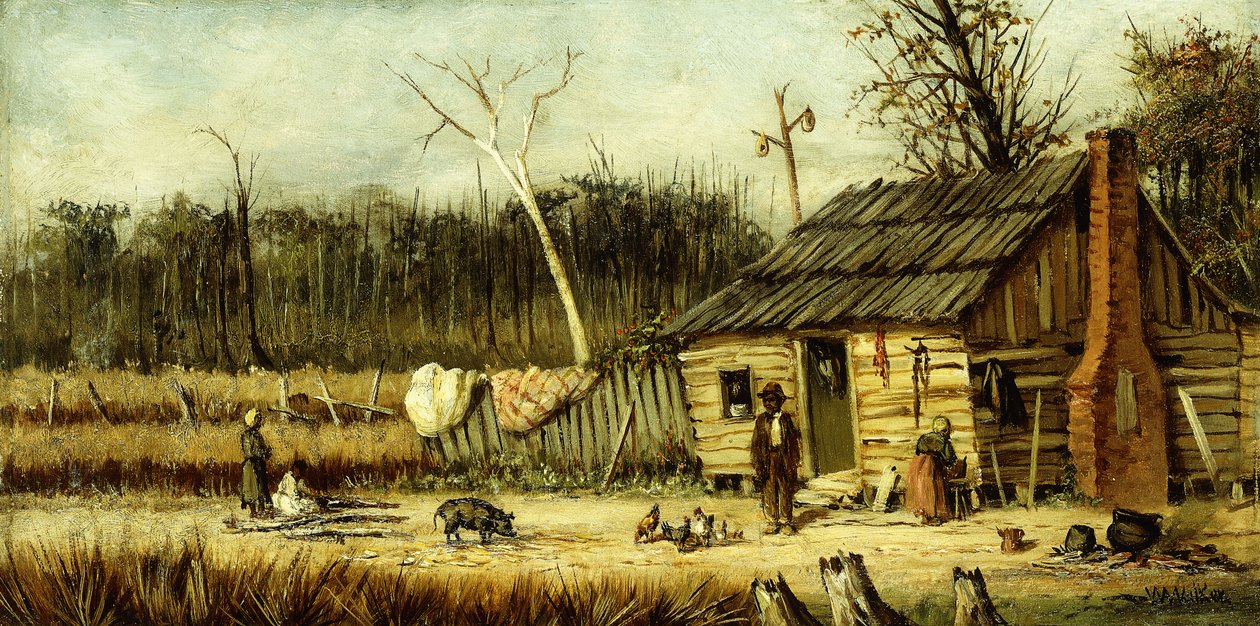 Cabin Scene by William Aiken Walker