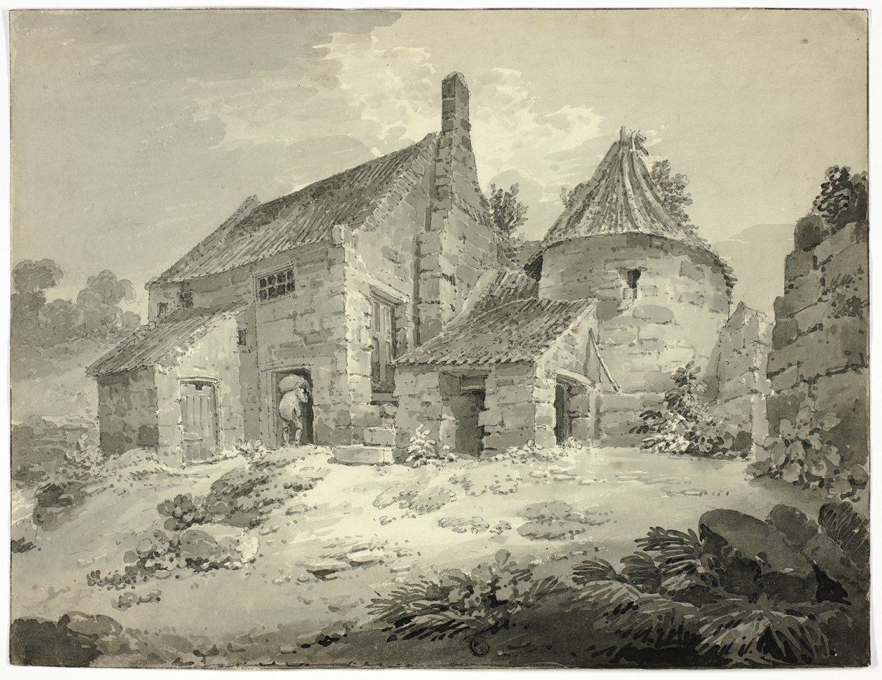 A Mill at Berwick Upon Tweed by William Alexander