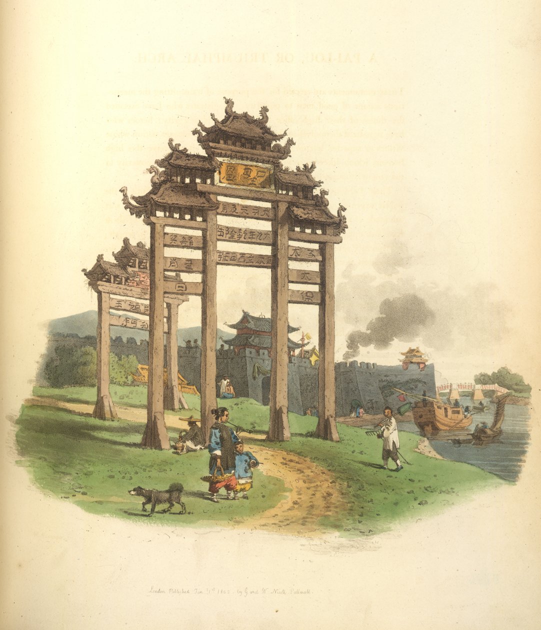 A Pai-lou, or triumphal arch by William Alexander