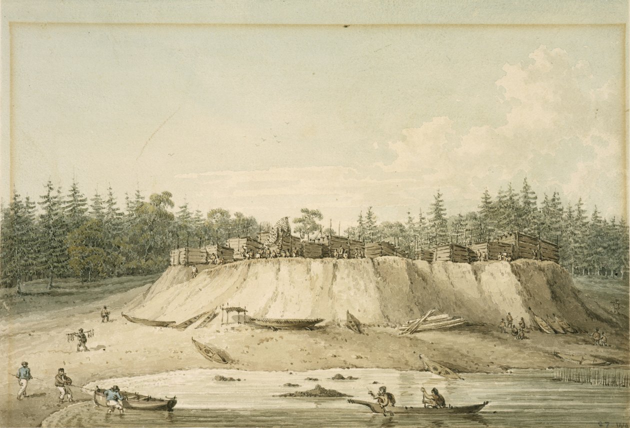 Indian Village, Point Mudge by William Alexander