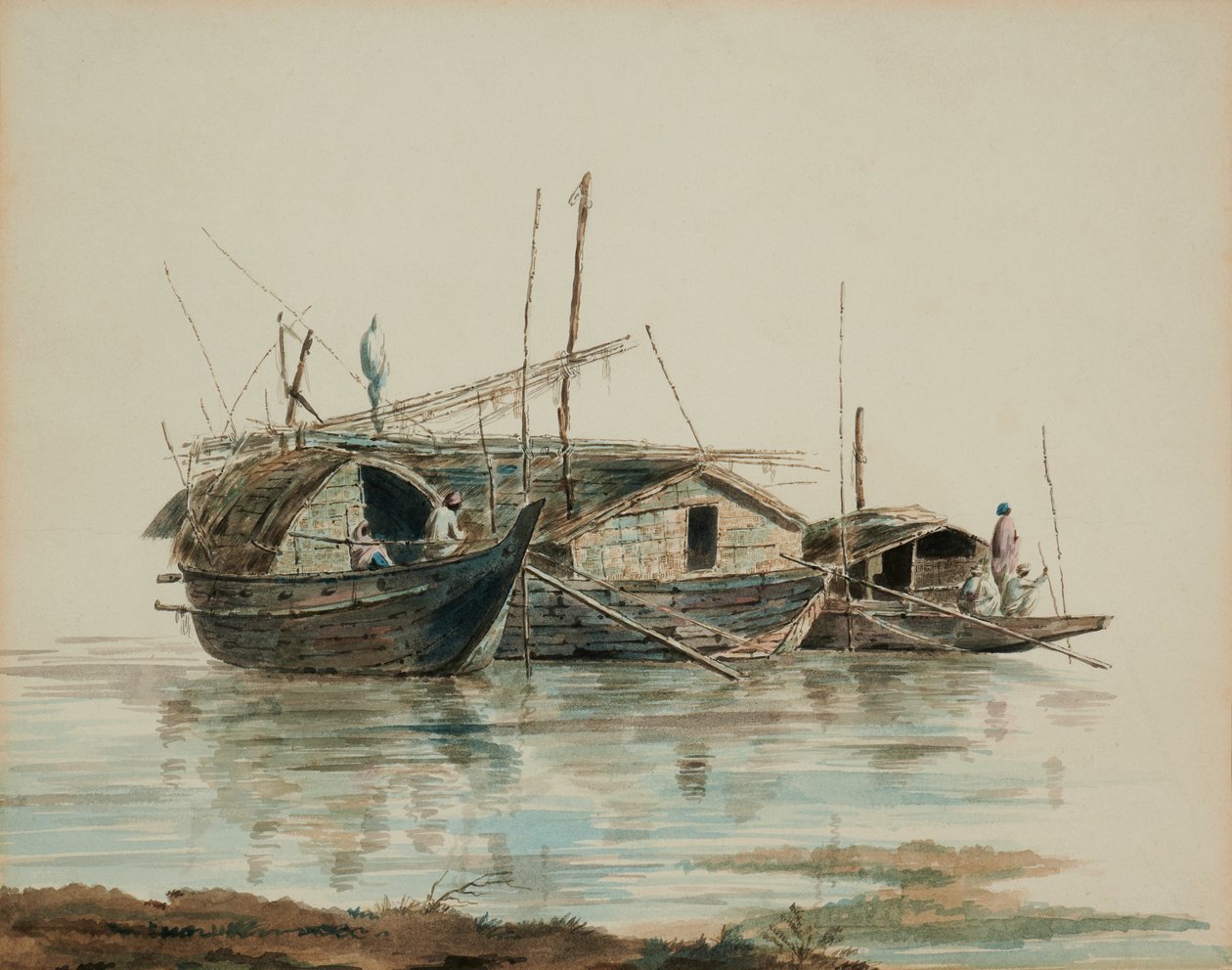 Oriental Houseboats by William Alexander