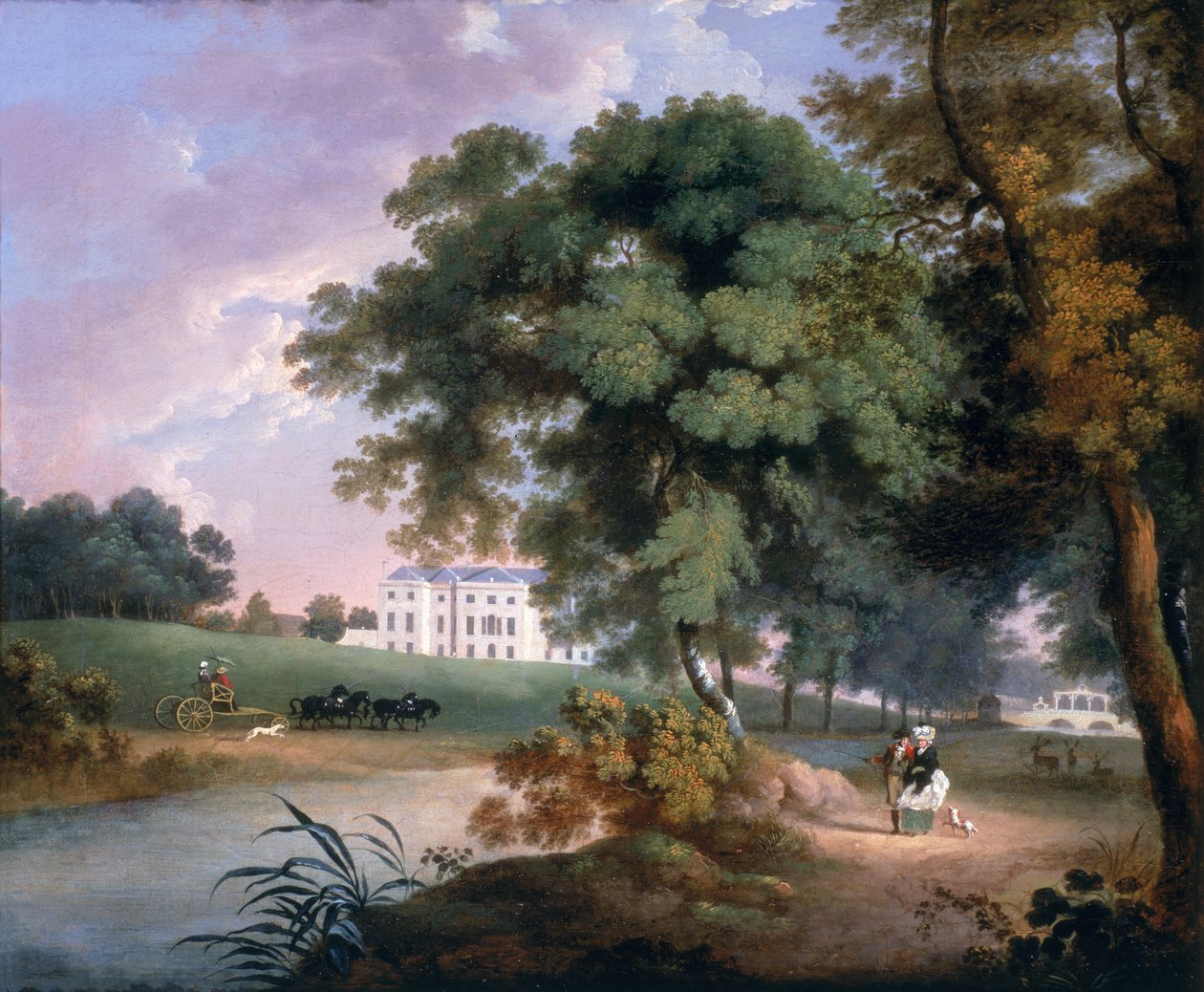 View of a House in Ireland by William Ashford