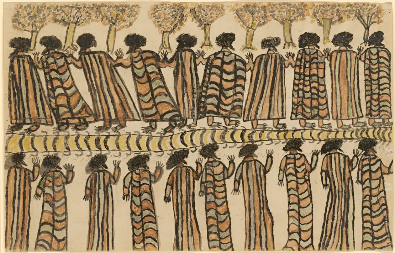 Figures in Possum Skin Cloaks by William Barak