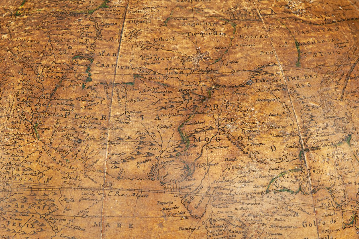 Early English Terrestrial Globe by William Berry