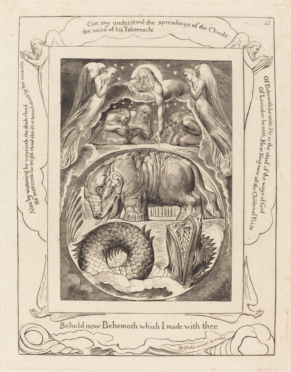 Behemoth and Leviathan by William Blake