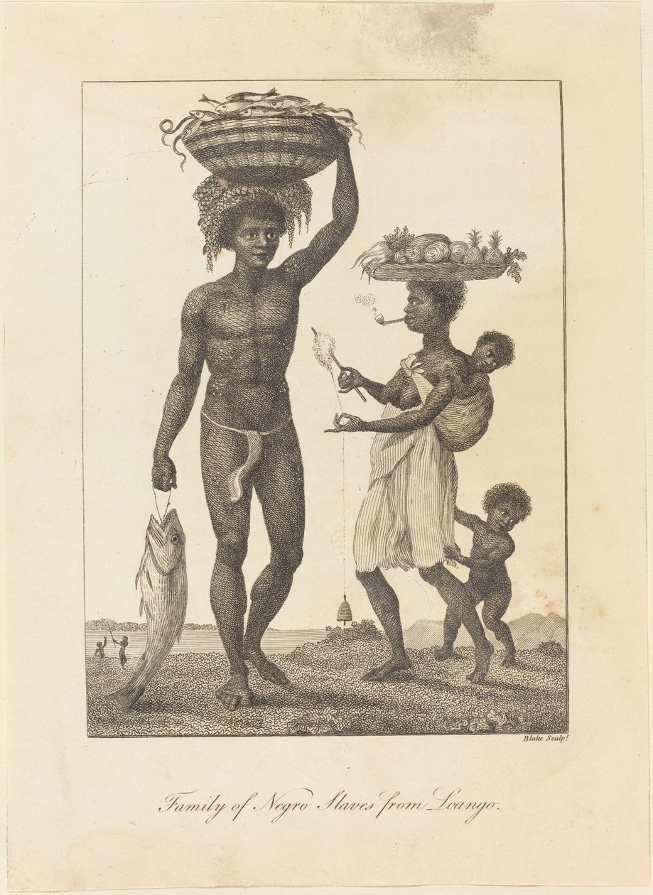 Family of Slaves from Loango by William Blake