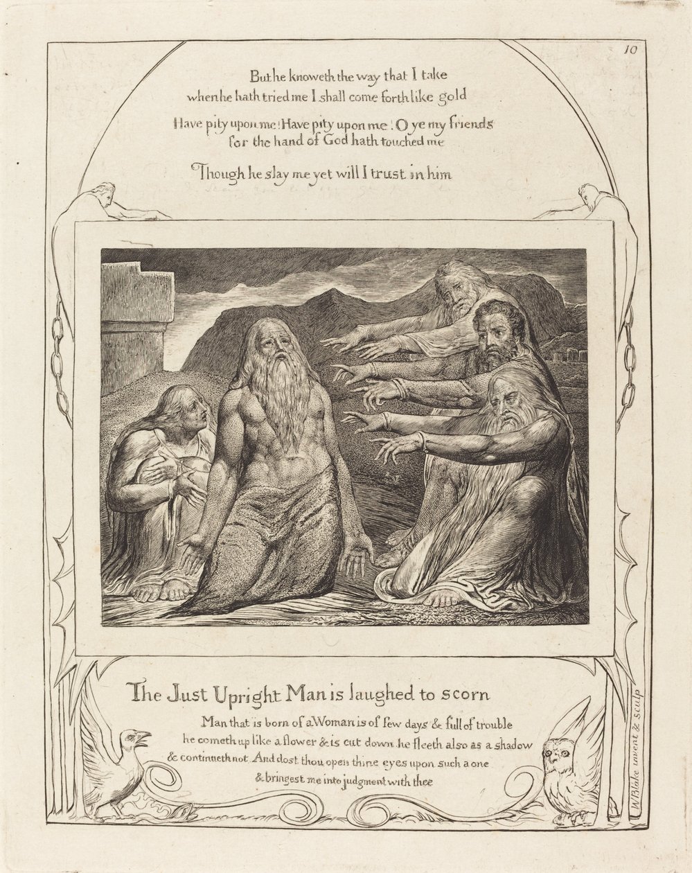 Job Rebuked by His Friends by William Blake