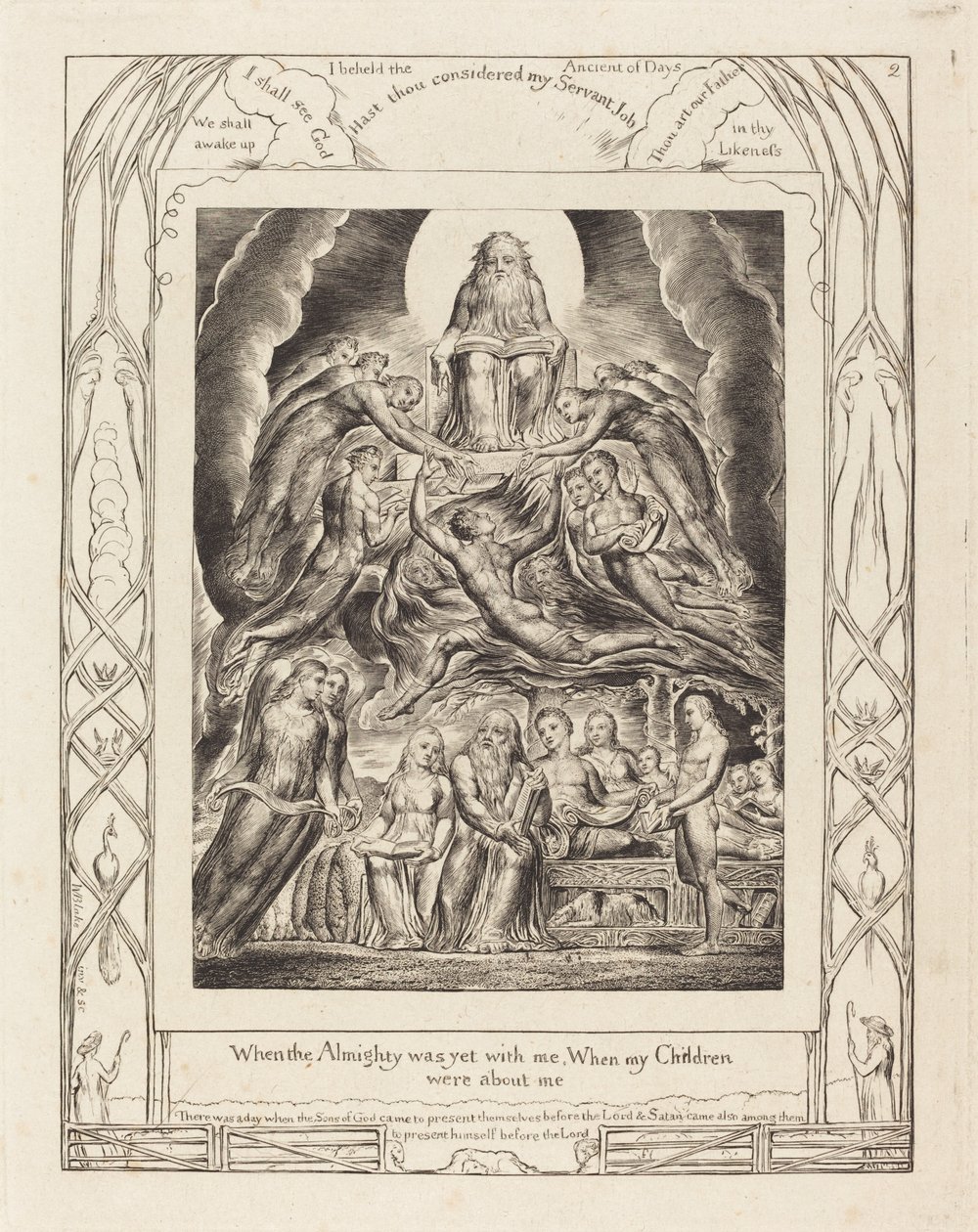 Satan Before the Throne of God by William Blake