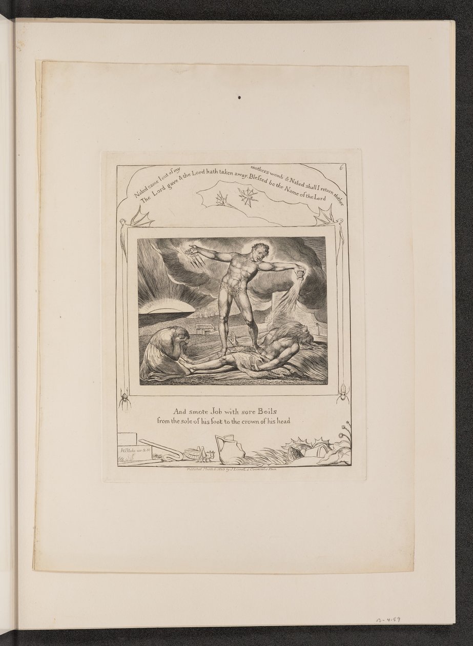 Satan Smiting Job with Boils by William Blake