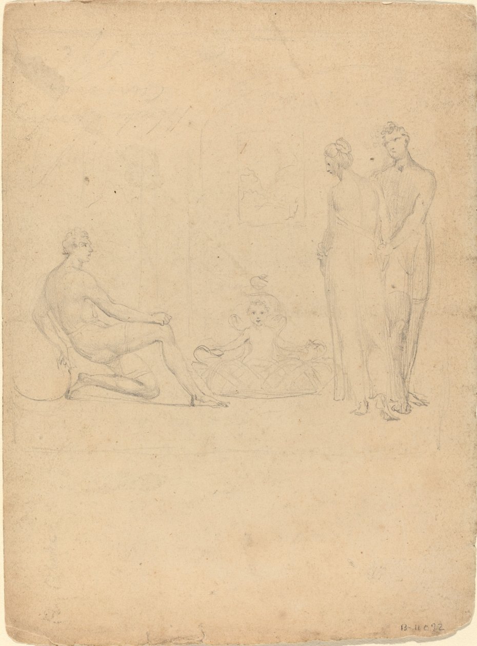 The Infant Hercules Throttling the Serpents by William Blake