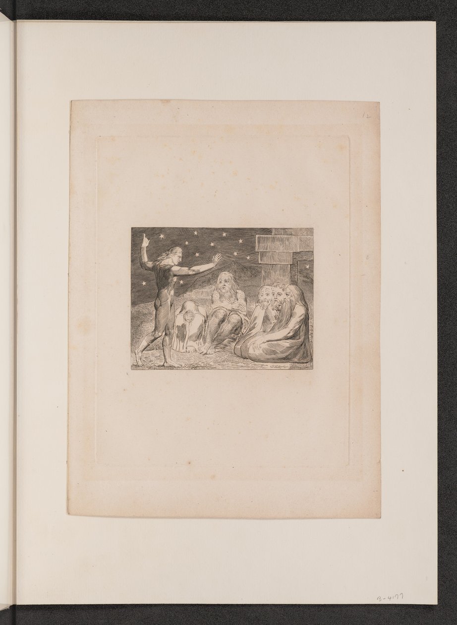 The Wrath of Elihu by William Blake