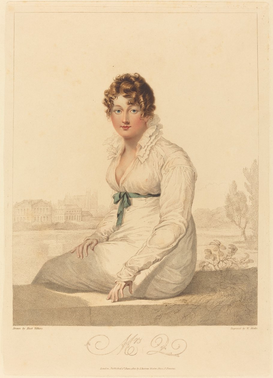 Mrs. Q. by William Blake after François Huet