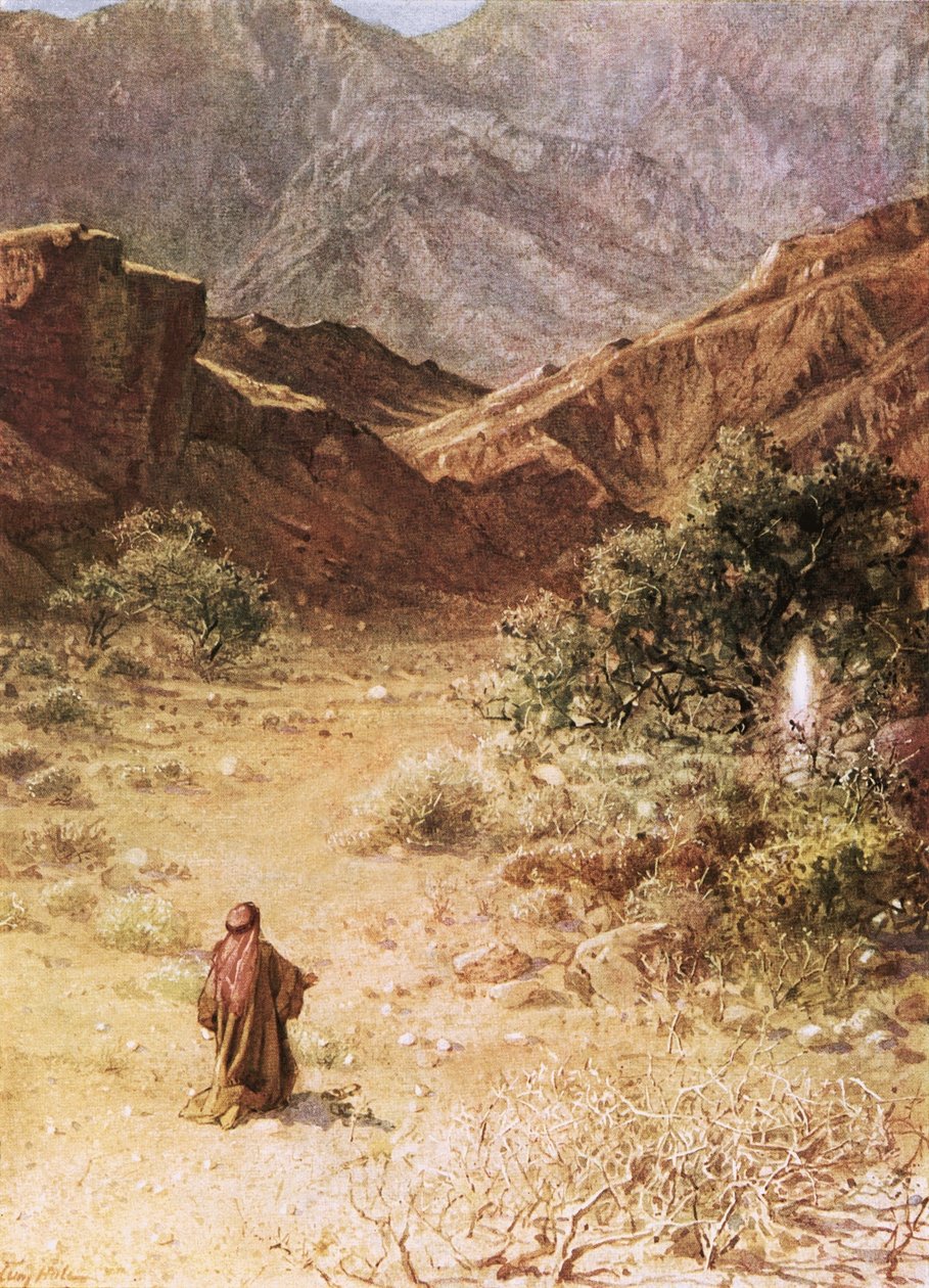 Moses and the burning bush by William Brassey Hole