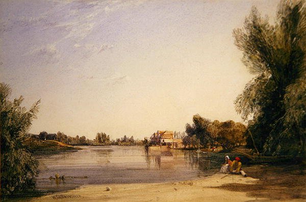 A Mill on the Seine by William Callow